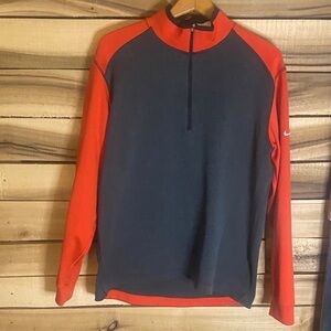 Nike Golf quarter zip sweater large red gray Donald Ross Course French Lick, IN